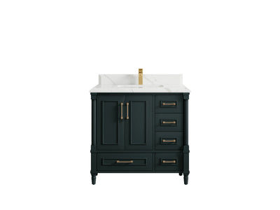 Aberdeen 36 in. W x 22 in. D Center Sink Bathroom Vanity - Willow Bath and Vanity