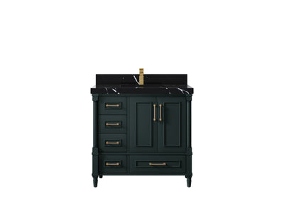 Aberdeen 36 in. W x 22 in. D Center Sink Bathroom Vanity - Willow Bath and Vanity