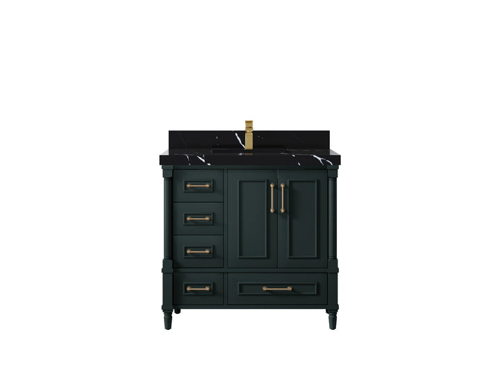 Aberdeen 36 in. W x 22 in. D Center Sink Bathroom Vanity - photo 10
