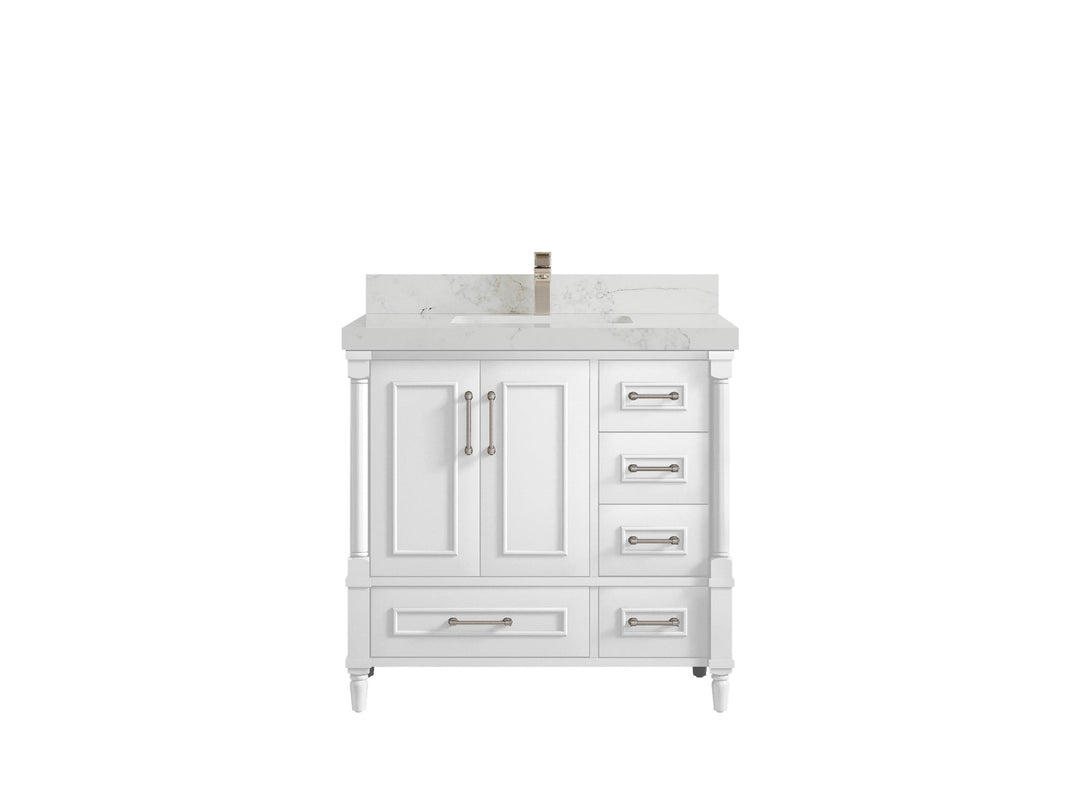 Aberdeen 36 in. W x 22 in. D Center Sink Bathroom Vanity - Willow Bath and Vanity