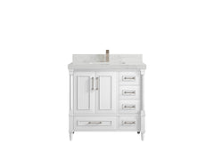Aberdeen 36 in. W x 22 in. D Center Sink Bathroom Vanity - photo 12