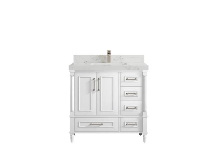 Aberdeen 36 in. W x 22 in. D Center Sink Bathroom Vanity - photo 12