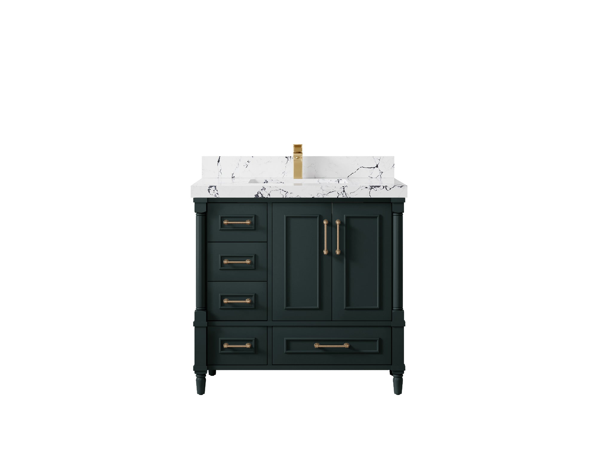 Aberdeen 36 in. W x 22 in. D Center Sink Bathroom Vanity - Willow Bath and Vanity