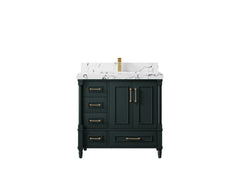 Aberdeen 36 in. W x 22 in. D Center Sink Bathroom Vanity - photo 34