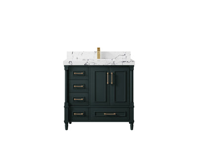 Aberdeen 36 in. W x 22 in. D Center Sink Bathroom Vanity - Willow Bath and Vanity