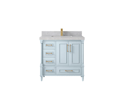 Aberdeen 36 in. W x 22 in. D Center Sink Bathroom vanity - Willow Bath and Vanity