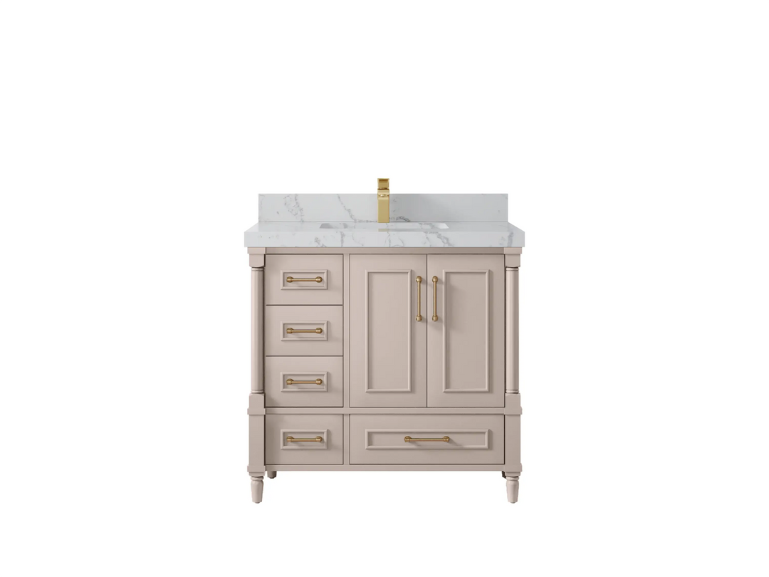 Aberdeen 36 in. W x 22 in. D Center Sink Bathroom Vanity - Willow Bath and Vanity
