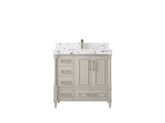 Aberdeen 36 in. W x 22 in. D Center Sink Bathroom Vanity - photo 38