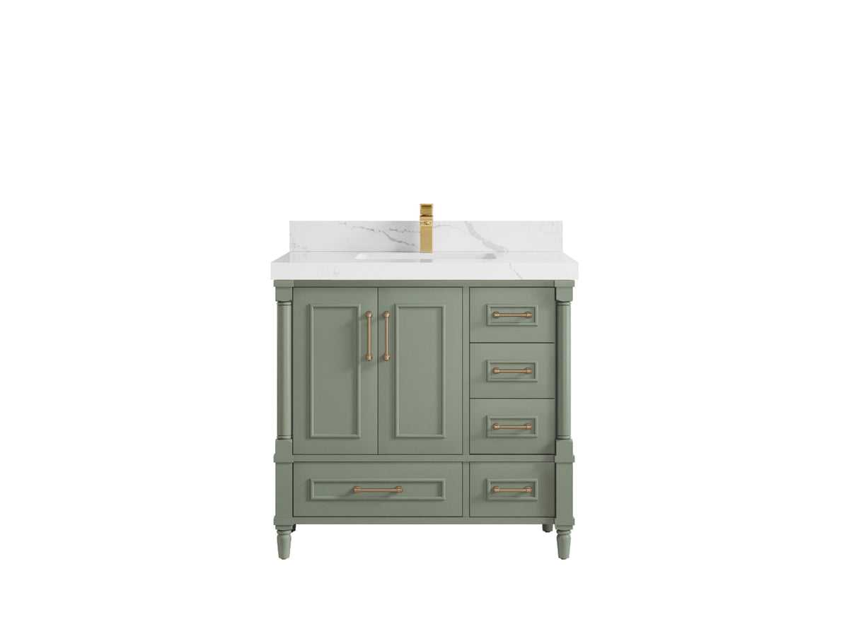 Aberdeen 36 in. W x 22 in. D Center Sink Bathroom Vanity - Willow Bath and Vanity