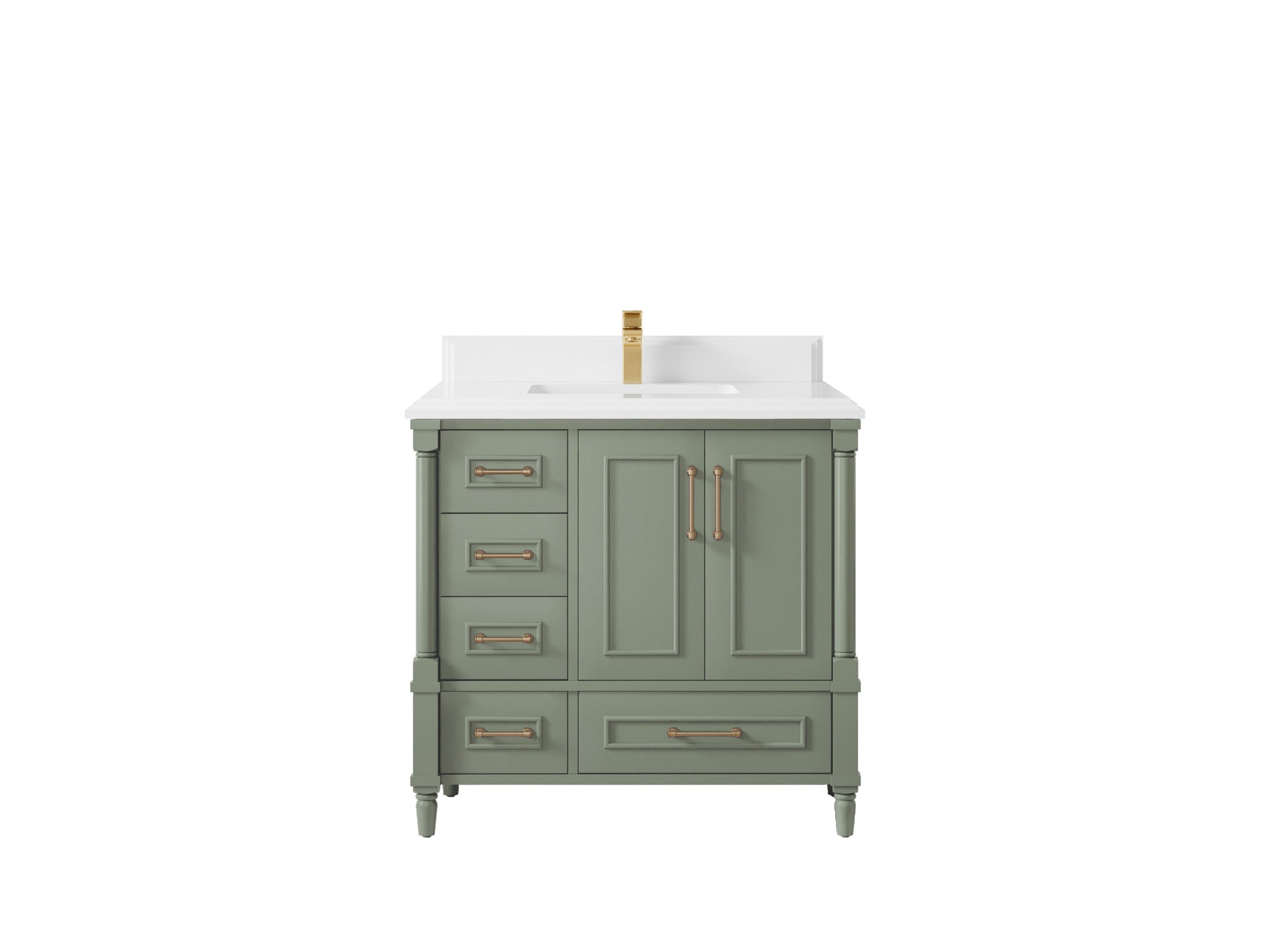 Aberdeen 36 in. W x 22 in. D Center Sink Bathroom Vanity - Willow Bath and Vanity
