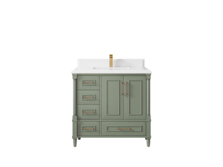 Aberdeen 36 in. W x 22 in. D Center Sink Bathroom Vanity - photo 26