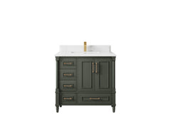 Aberdeen 36 in. W x 22 in. D Center Sink Bathroom Vanity - photo 24