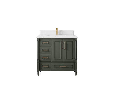 Aberdeen 36 in. W x 22 in. D Center Sink Bathroom vanity - Willow Bath and Vanity