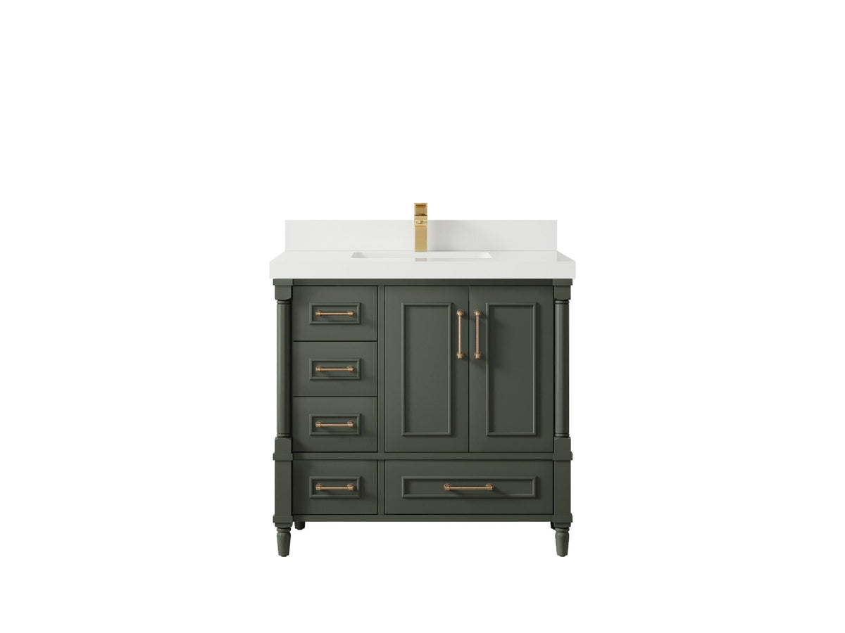 Aberdeen 36 in. W x 22 in. D Center Sink Bathroom vanity - Willow Bath and Vanity