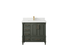 Aberdeen 36 in. W x 22 in. D Center Sink Bathroom Vanity - photo 42