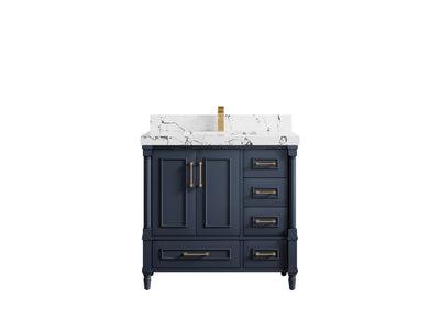 Aberdeen 36 in. W x 22 in. D Center Sink Bathroom Vanity - Willow Bath and Vanity