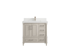 Aberdeen 36 in. W x 22 in. D Center Sink Bathroom Vanity - photo 42