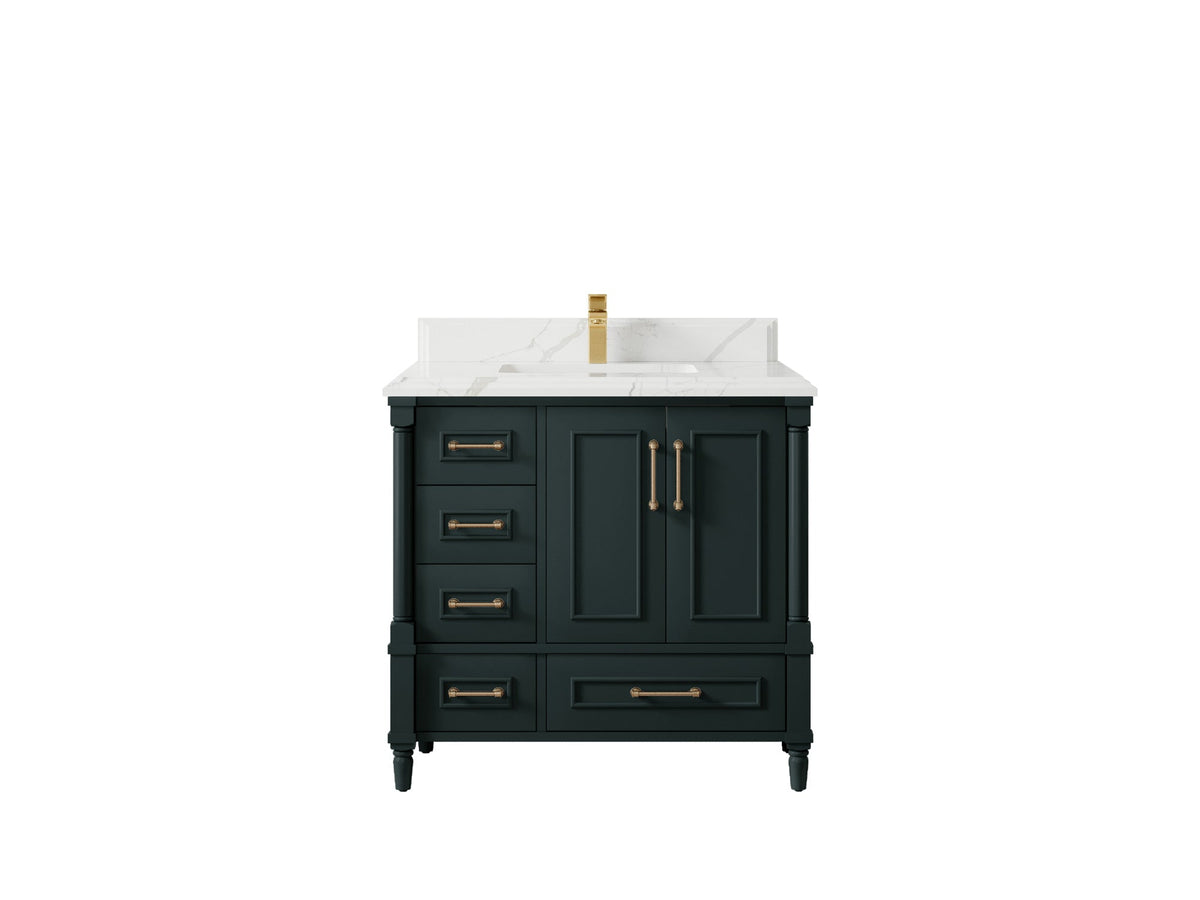 Aberdeen 36 in. W x 22 in. D Center Sink Bathroom Vanity - Willow Bath and Vanity