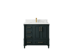 Aberdeen 36 in. W x 22 in. D Center Sink Bathroom Vanity - photo 20