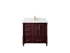 Aberdeen 36 in. W x 22 in. D Center Sink Bathroom Vanity - photo 49