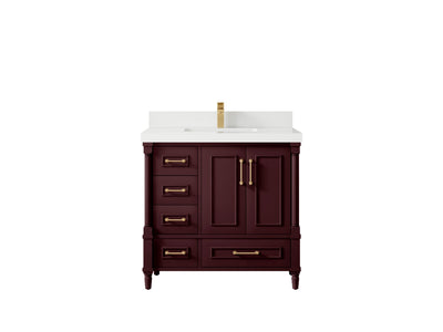 Aberdeen 36 in. W x 22 in. D Center Sink Bathroom Vanity - Willow Bath and Vanity