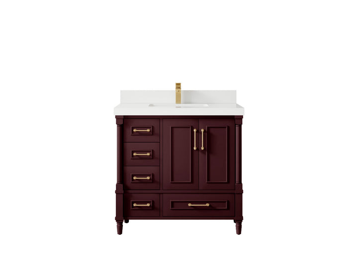 Aberdeen 36 in. W x 22 in. D Center Sink Bathroom Vanity - photo 49