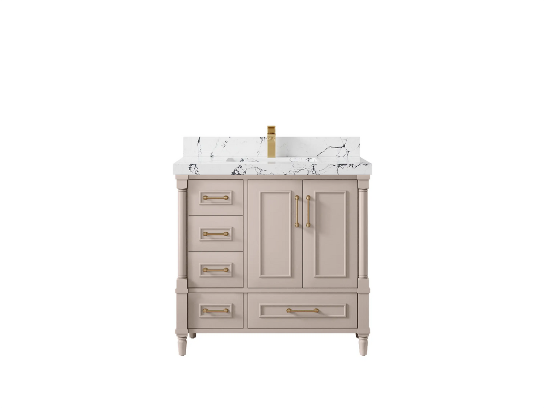 Aberdeen 36 in. W x 22 in. D Center Sink Bathroom Vanity - Willow Bath and Vanity