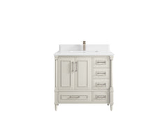 Aberdeen 36 in. W x 22 in. D Center Sink Bathroom Vanity - photo 28