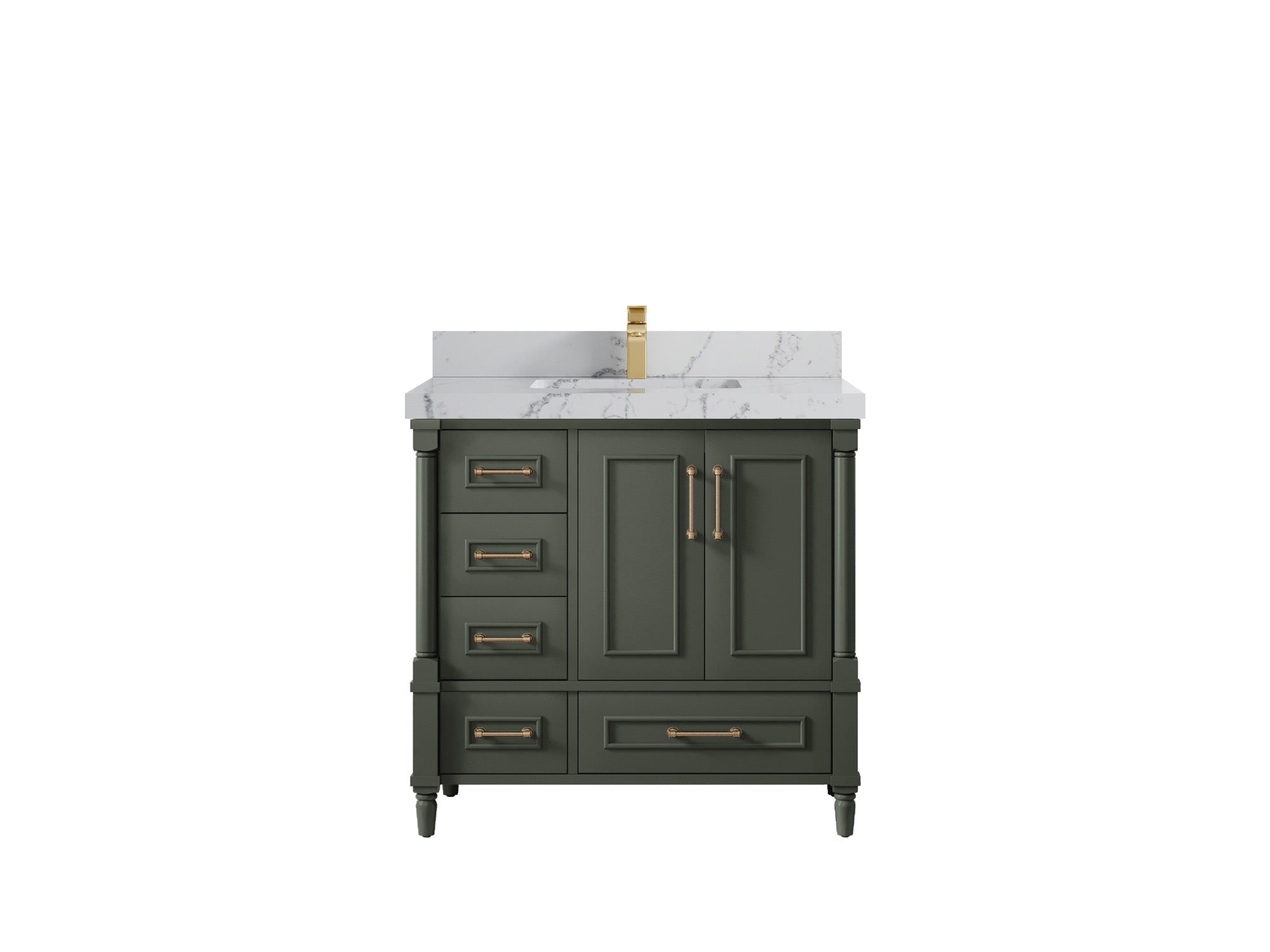 Aberdeen 36 in. W x 22 in. D Center Sink Bathroom vanity - Willow Bath and Vanity