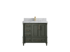Aberdeen 36 in. W x 22 in. D Center Sink Bathroom Vanity - photo 40