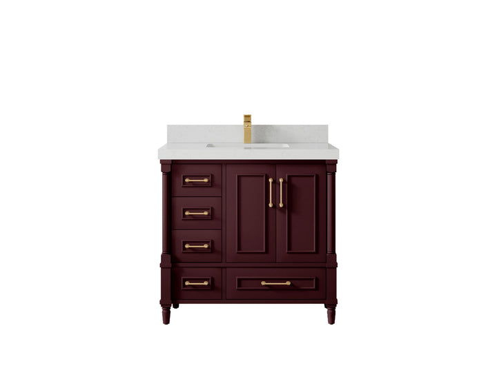 Aberdeen 36 in. W x 22 in. D Center Sink Bathroom Vanity - photo 15