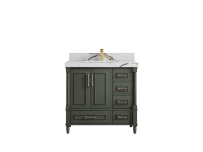 Aberdeen 36 in. W x 22 in. D Center Sink Bathroom Vanity - Willow Bath and Vanity