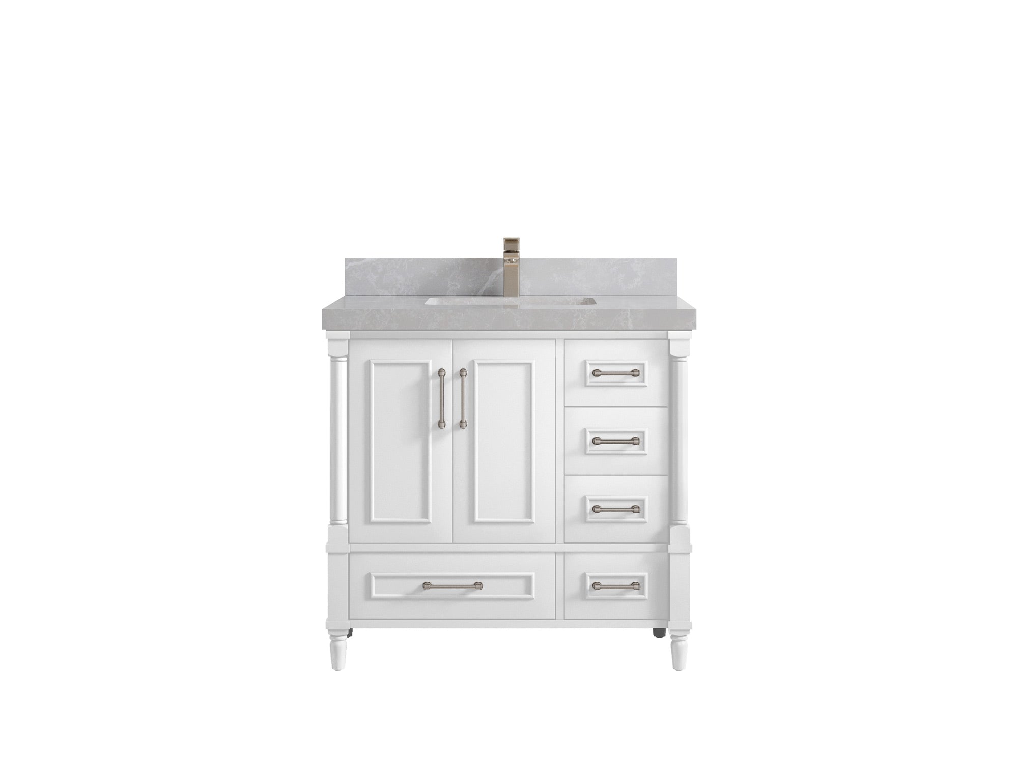 Aberdeen 36 in. W x 22 in. D Center Sink Bathroom Vanity - Willow Bath and Vanity