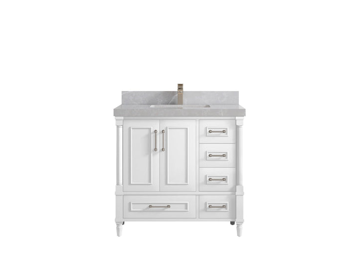 Aberdeen 36 in. W x 22 in. D Center Sink Bathroom Vanity - photo 28