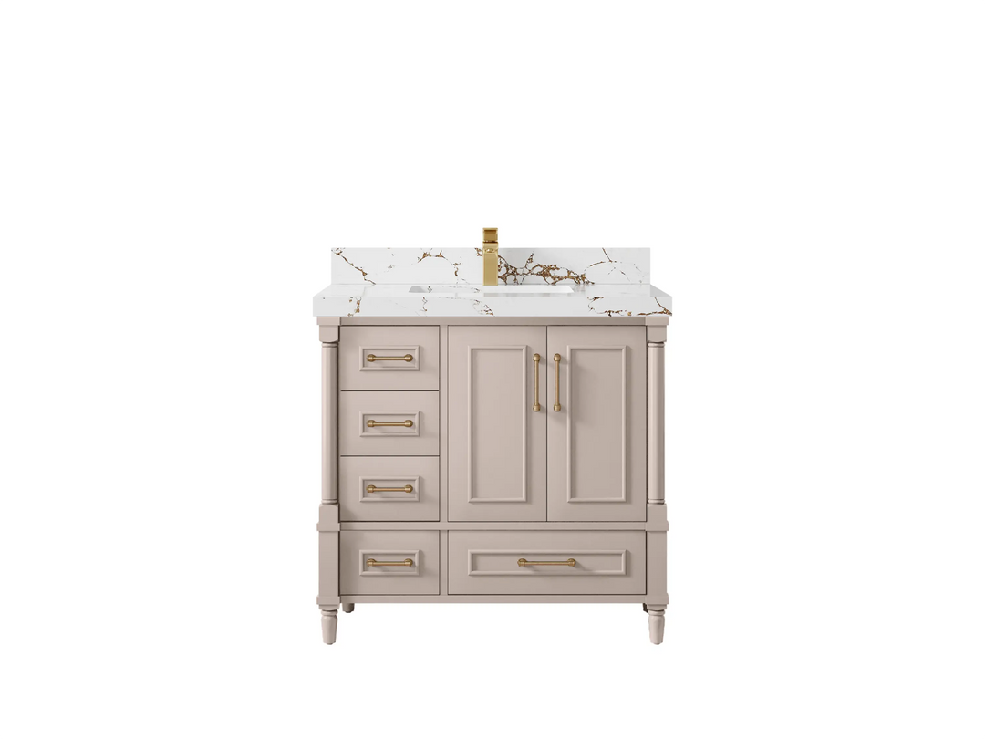 Aberdeen 36 in. W x 22 in. D Center Sink Bathroom Vanity - Willow Bath and Vanity