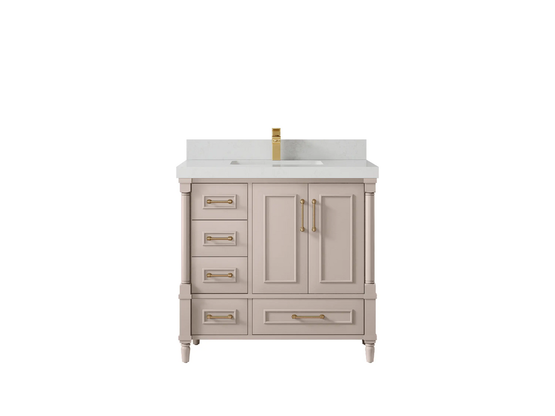 Aberdeen 36 in. W x 22 in. D Center Sink Bathroom Vanity - Willow Bath and Vanity
