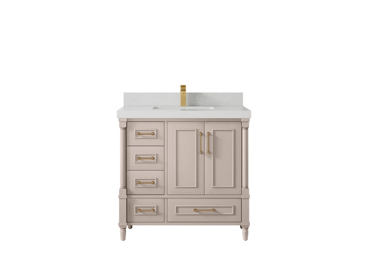 Aberdeen 36 in. W x 22 in. D Center Sink Bathroom Vanity - photo 11