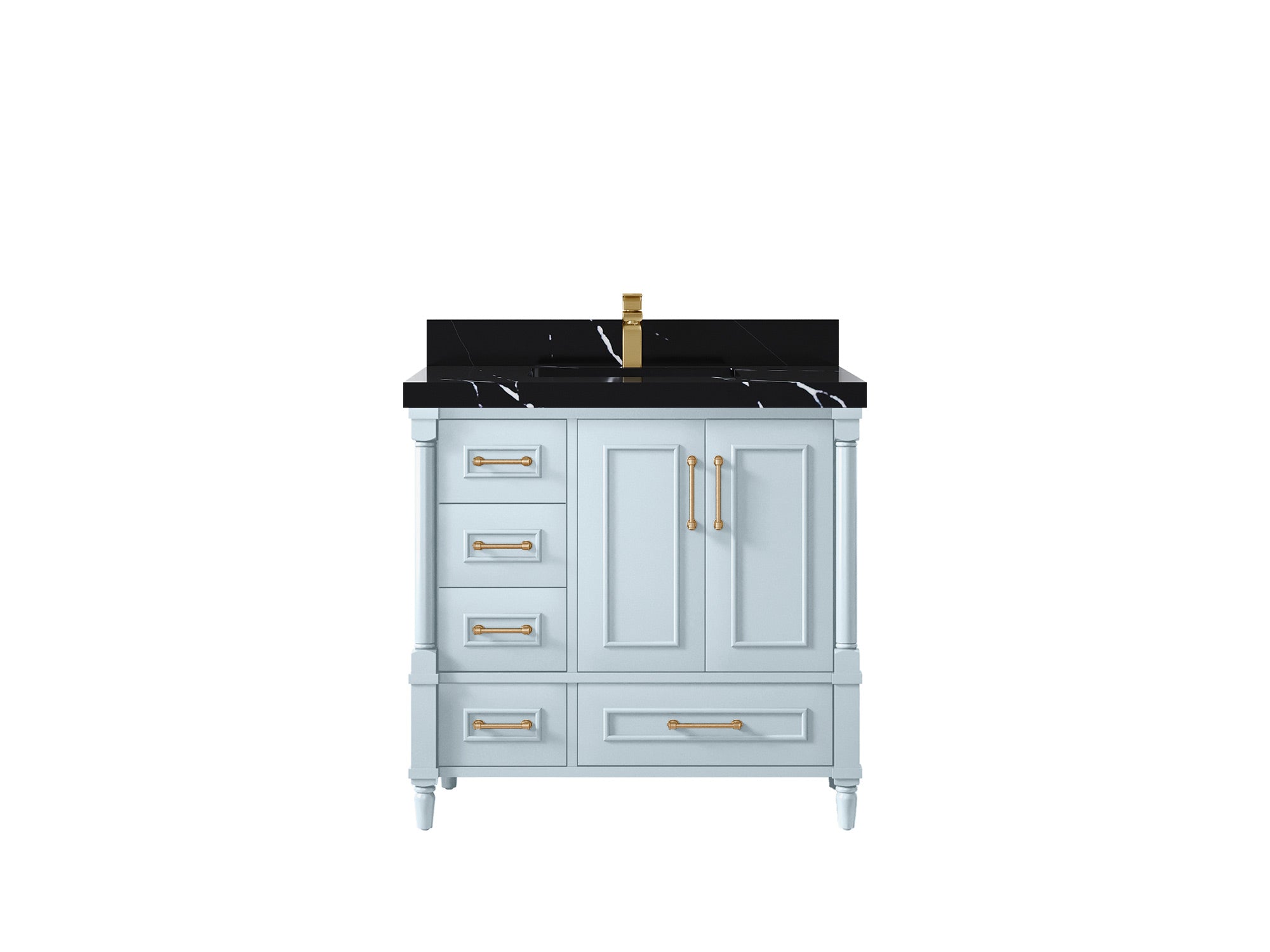 Aberdeen 36 in. W x 22 in. D Center Sink Bathroom vanity - Willow Bath and Vanity