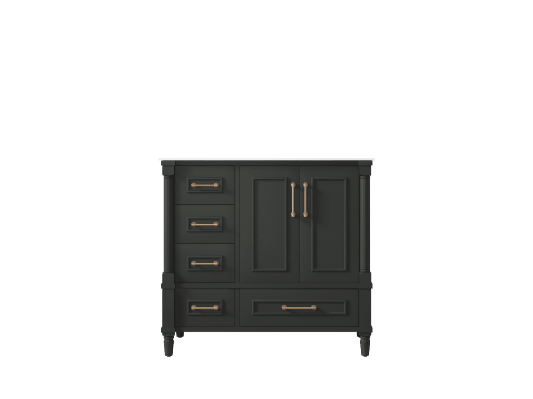 Aberdeen 36 in. W x 22 in. D Center Sink Bathroom Vanity - Willow Bath and Vanity