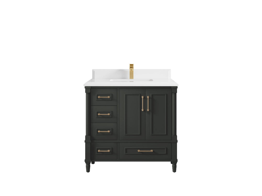 Aberdeen 36 in. W x 22 in. D Center Sink Bathroom Vanity - Willow Bath and Vanity