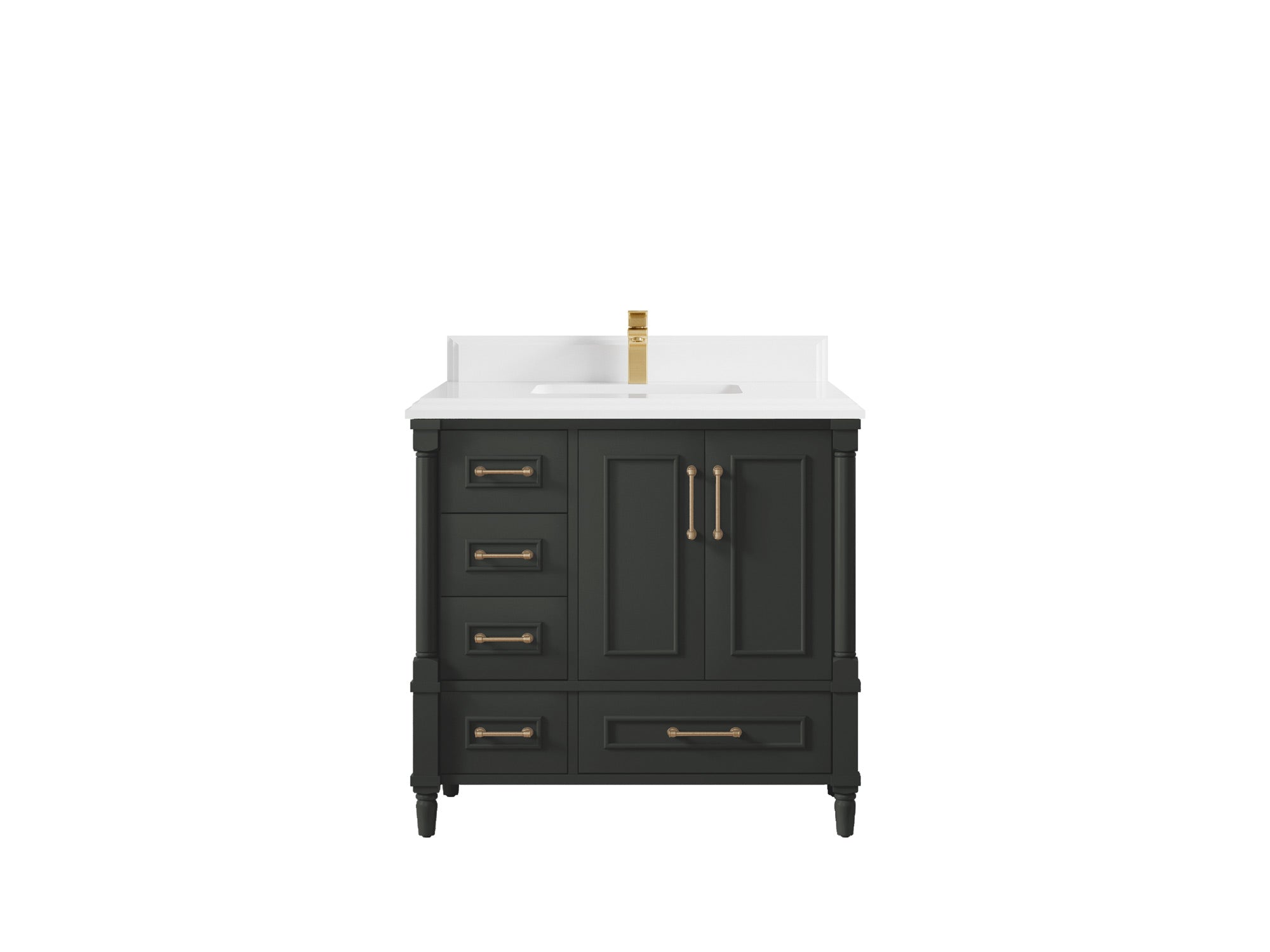 Aberdeen 36 in. W x 22 in. D Center Sink Bathroom Vanity - Willow Bath and Vanity