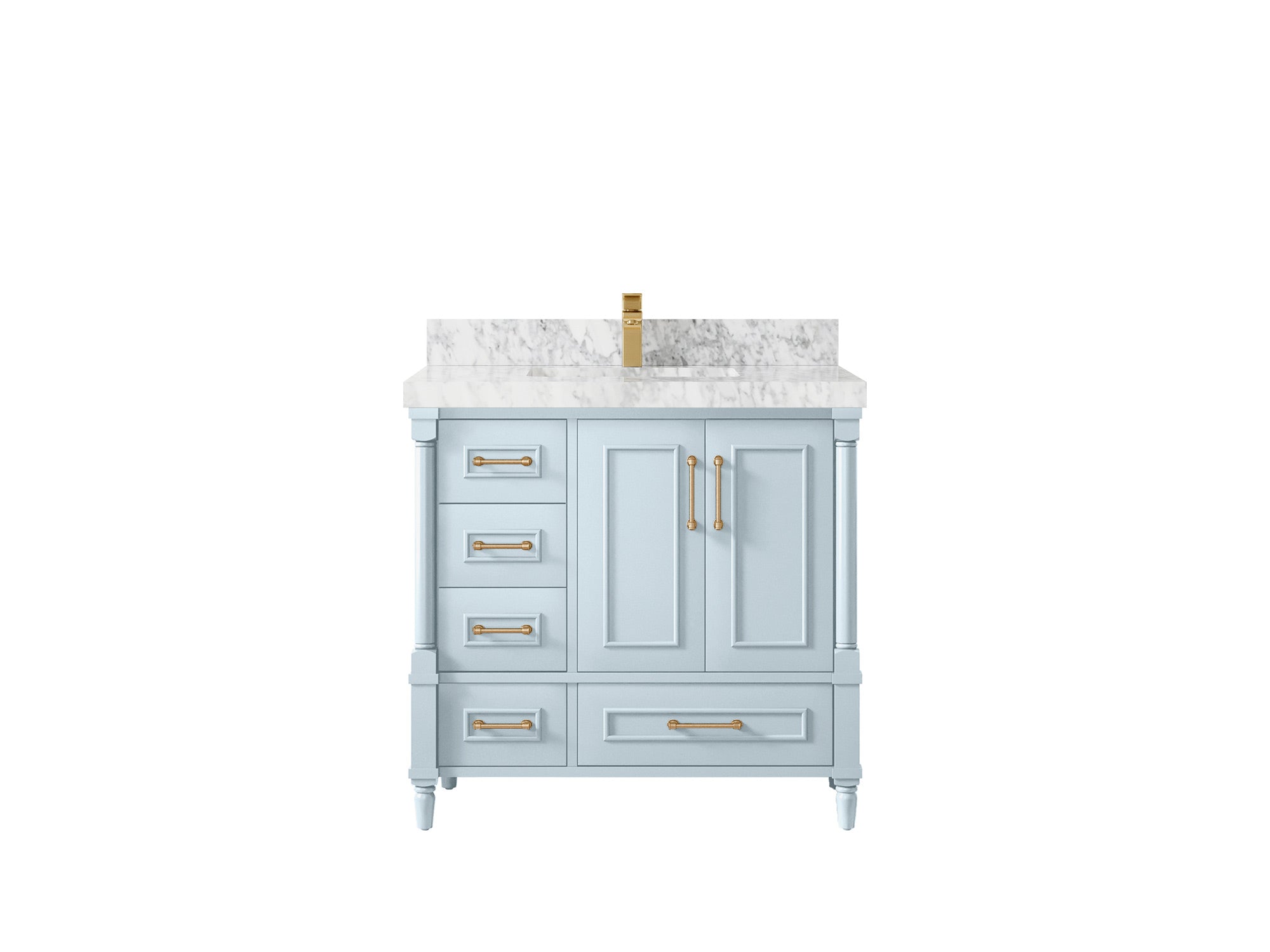 Aberdeen 36 in. W x 22 in. D Center Sink Bathroom vanity - Willow Bath and Vanity