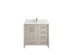 Aberdeen 36 in. W x 22 in. D Center Sink Bathroom Vanity - photo 24