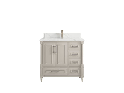 Aberdeen 36 in. W x 22 in. D Center Sink Bathroom Vanity - Willow Bath and Vanity