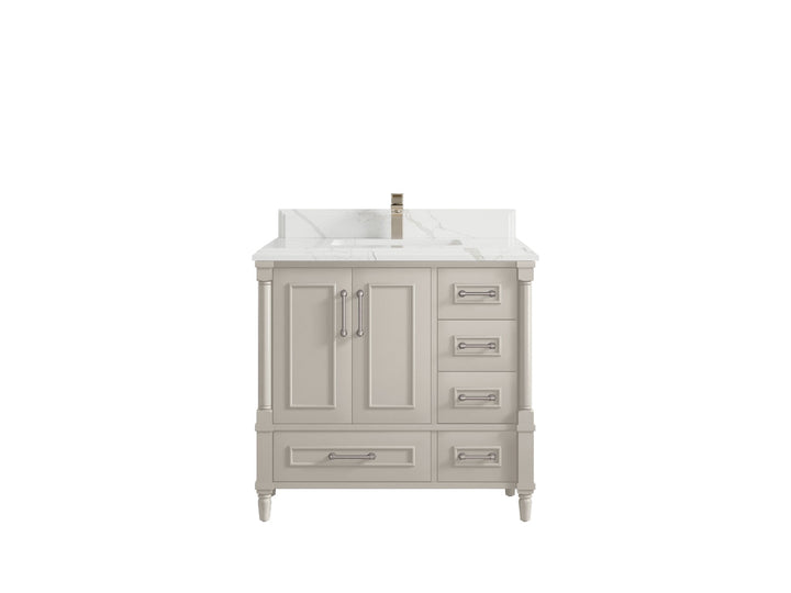 Aberdeen 36 in. W x 22 in. D Center Sink Bathroom Vanity - photo 24