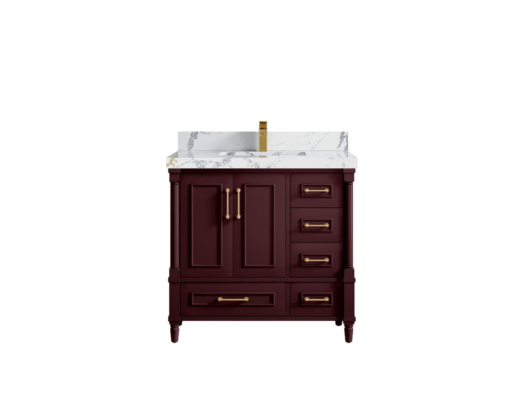 Aberdeen 36 in. W x 22 in. D Center Sink Bathroom Vanity - Willow Bath and Vanity