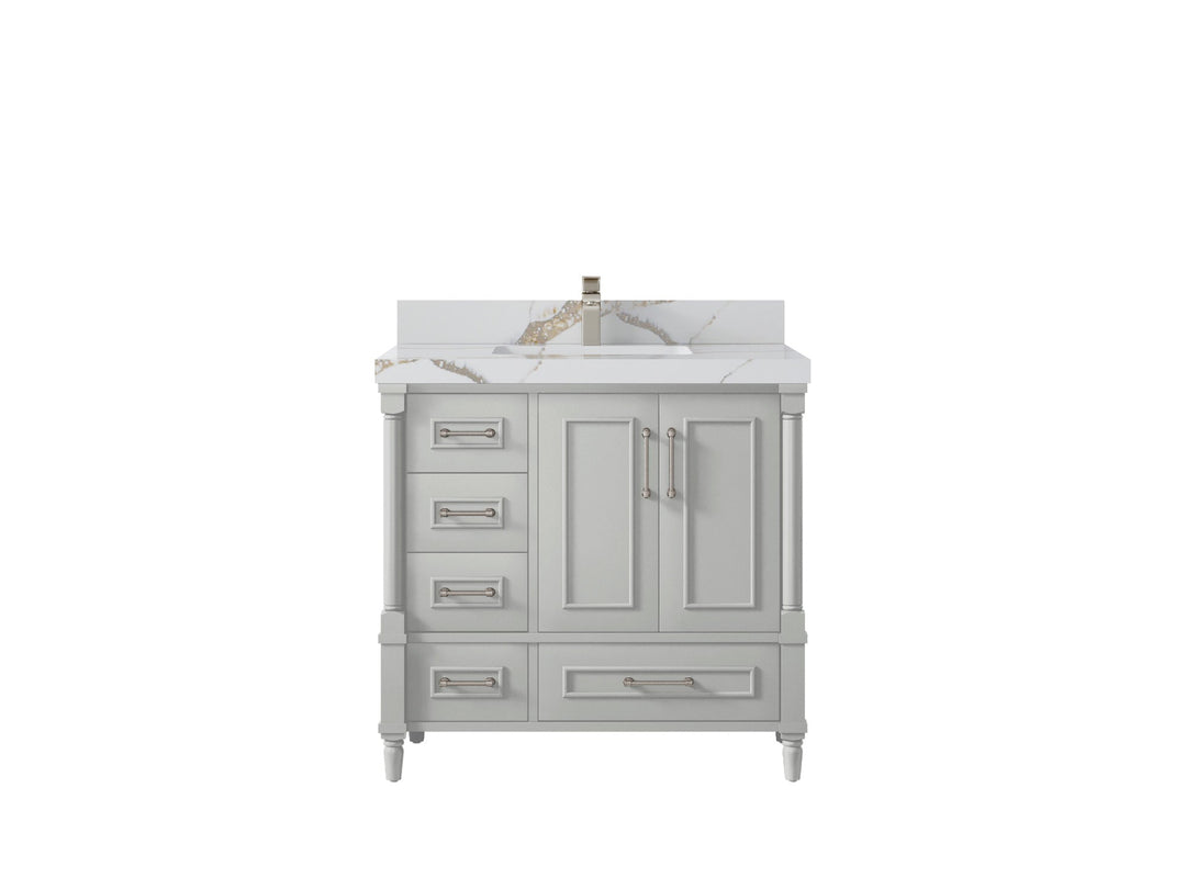 Aberdeen 36 in. W x 22 in. D Center Sink Bathroom Vanity - Willow Bath and Vanity