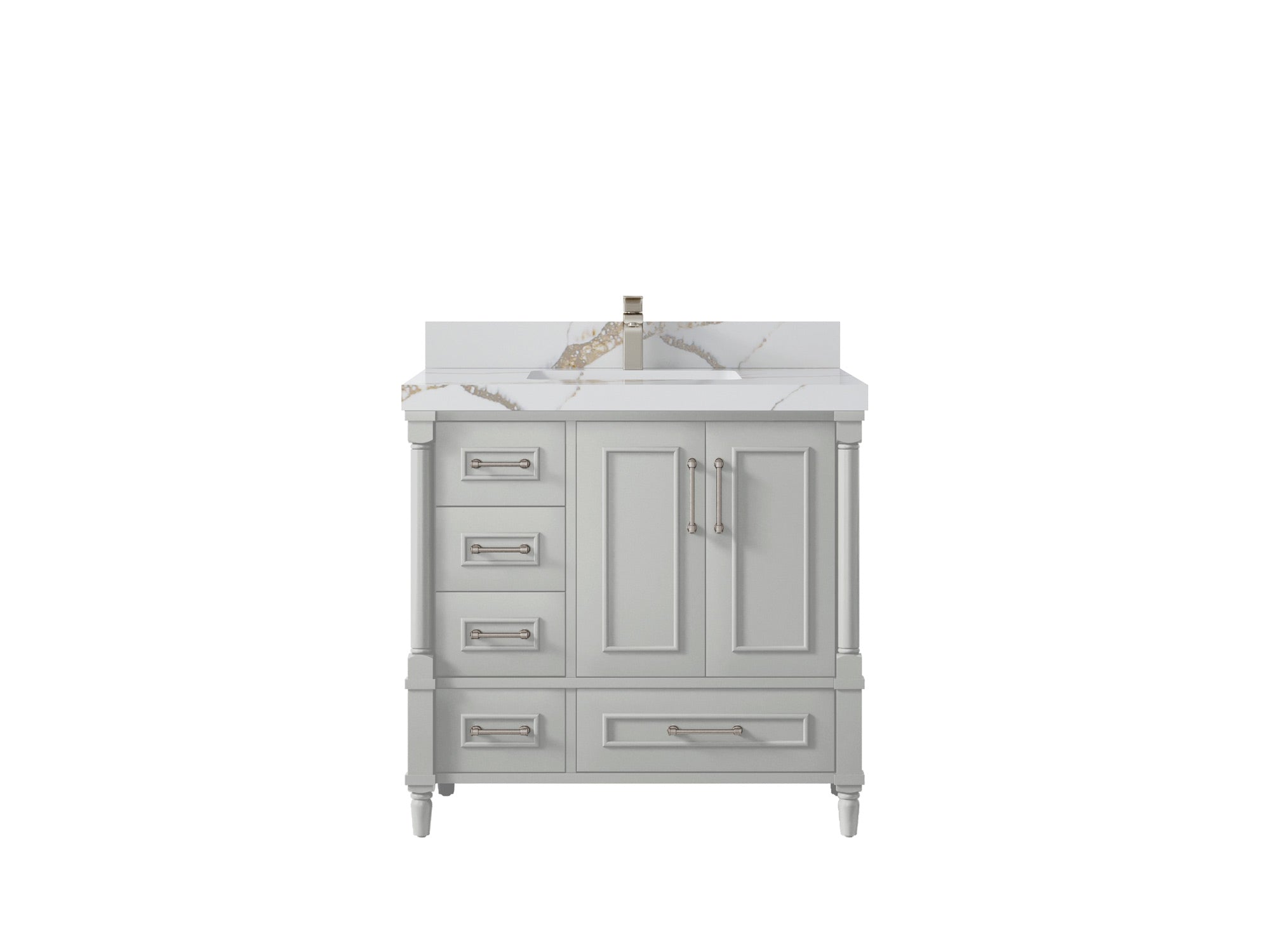 Aberdeen 36 in. W x 22 in. D Center Sink Bathroom Vanity - Willow Bath and Vanity