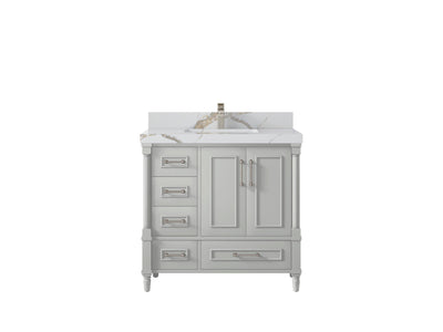 Aberdeen 36 in. W x 22 in. D Center Sink Bathroom Vanity - Willow Bath and Vanity