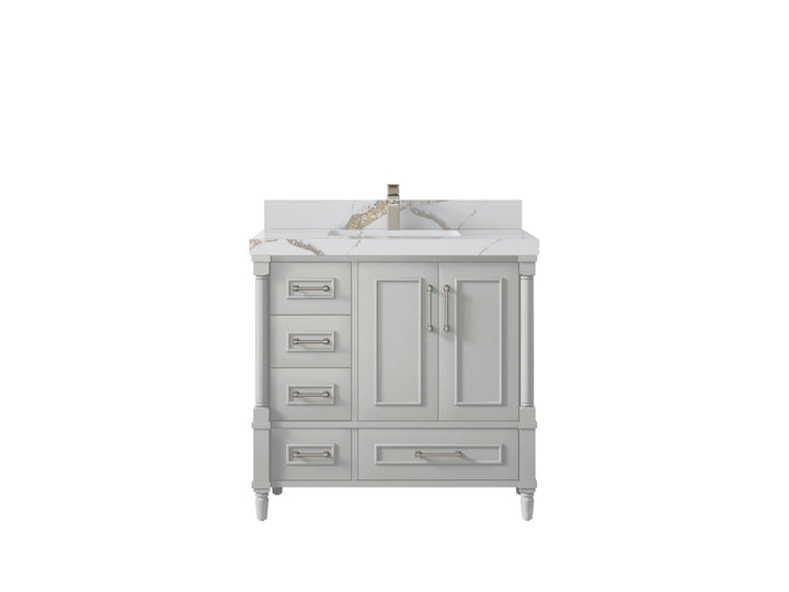 Aberdeen 36 in. W x 22 in. D Center Sink Bathroom Vanity - photo 14